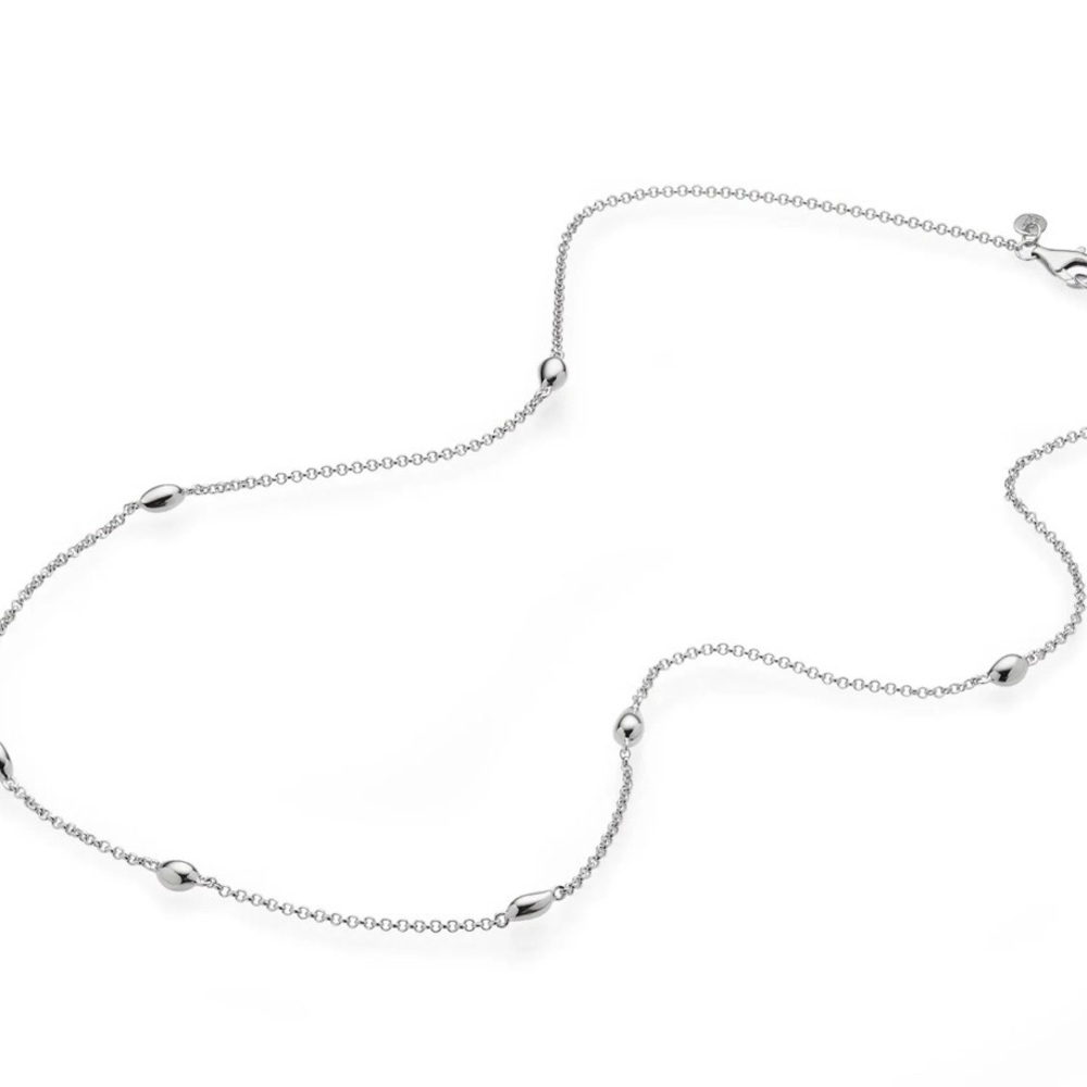 Nambe Silver Beaded Necklace